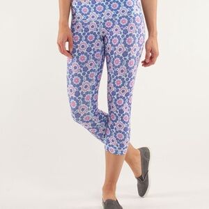 Lululemon wunder under floral leggings
